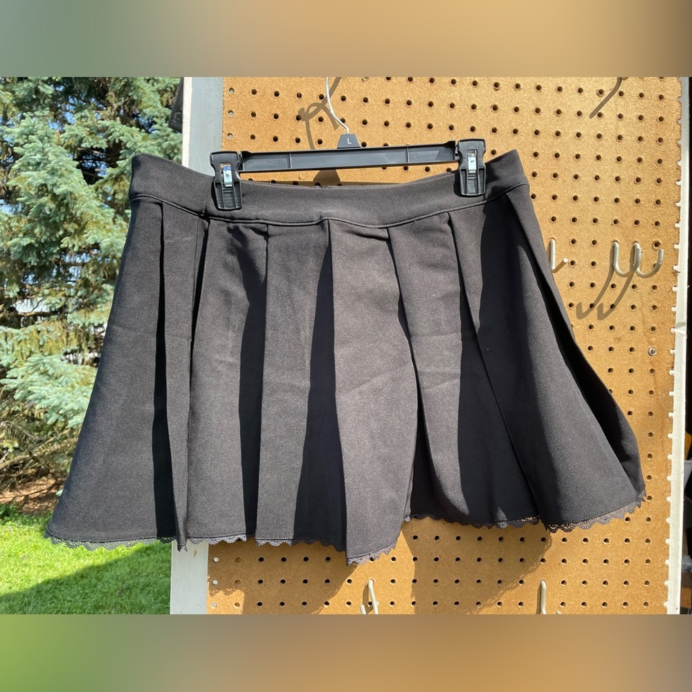 Sugar thrillz dolls kill black pleated mini skirt 1x